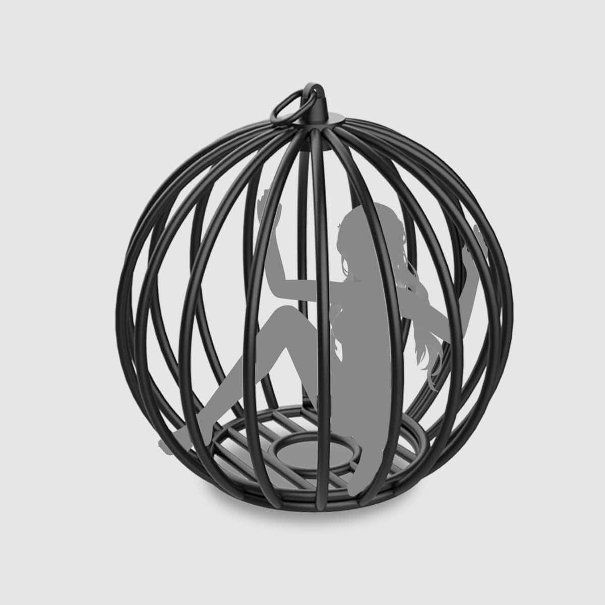 Metal Bondage Cage - Thorn & Feather