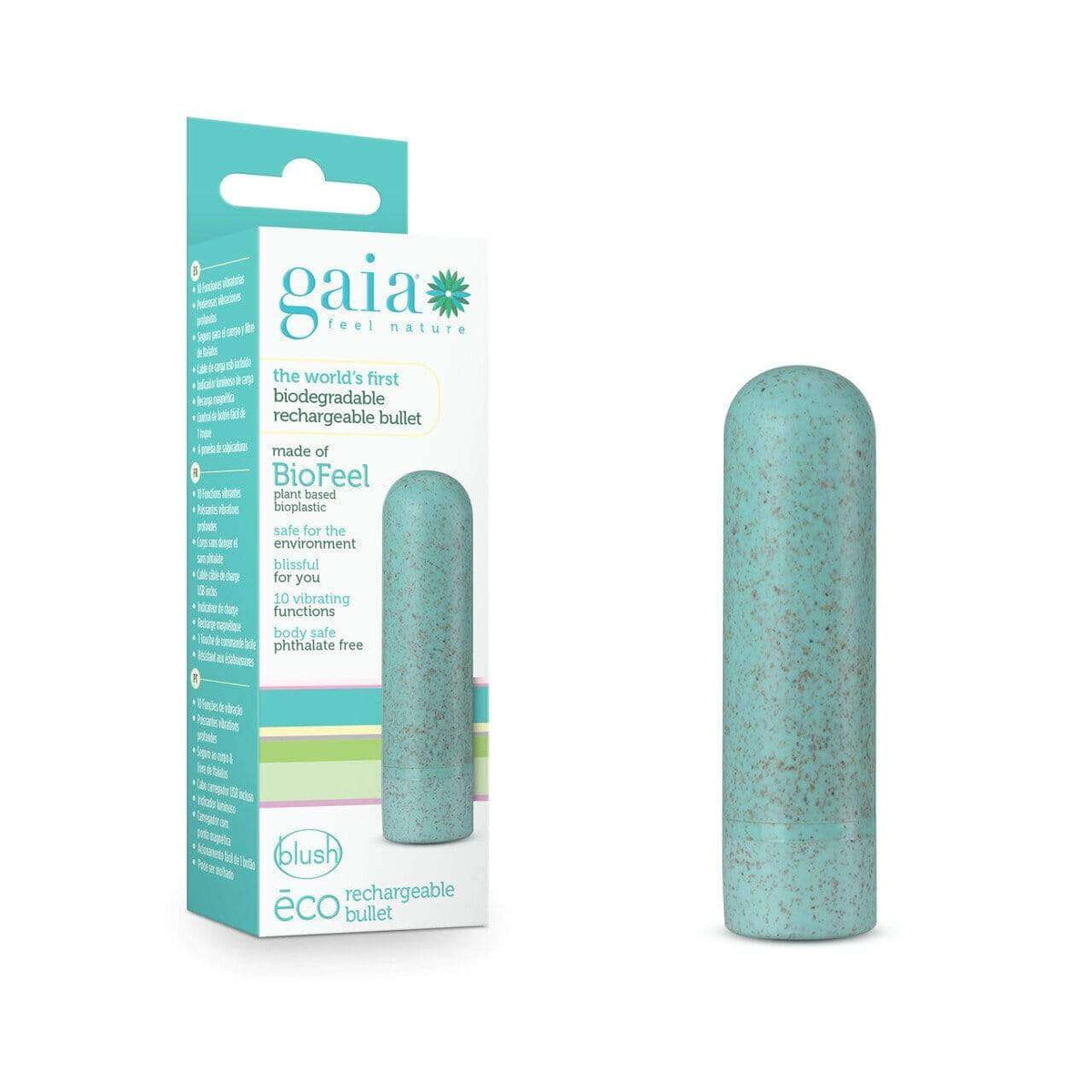 Gaia Eco Rechargeable Bullet Vibrator - Thorn & Feather