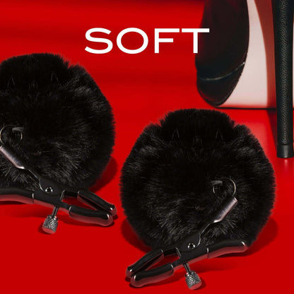 Noir - Pom Adjustable Nipple Clamps - Black - Thorn & Feather