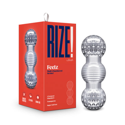 Rize Feelz Multi-Chambered Stroker - Clear - Thorn & Feather