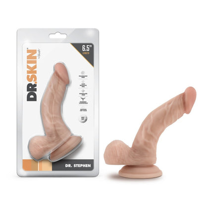 6.5 Inch Dildo With Balls - Beige - Thorn & Feather