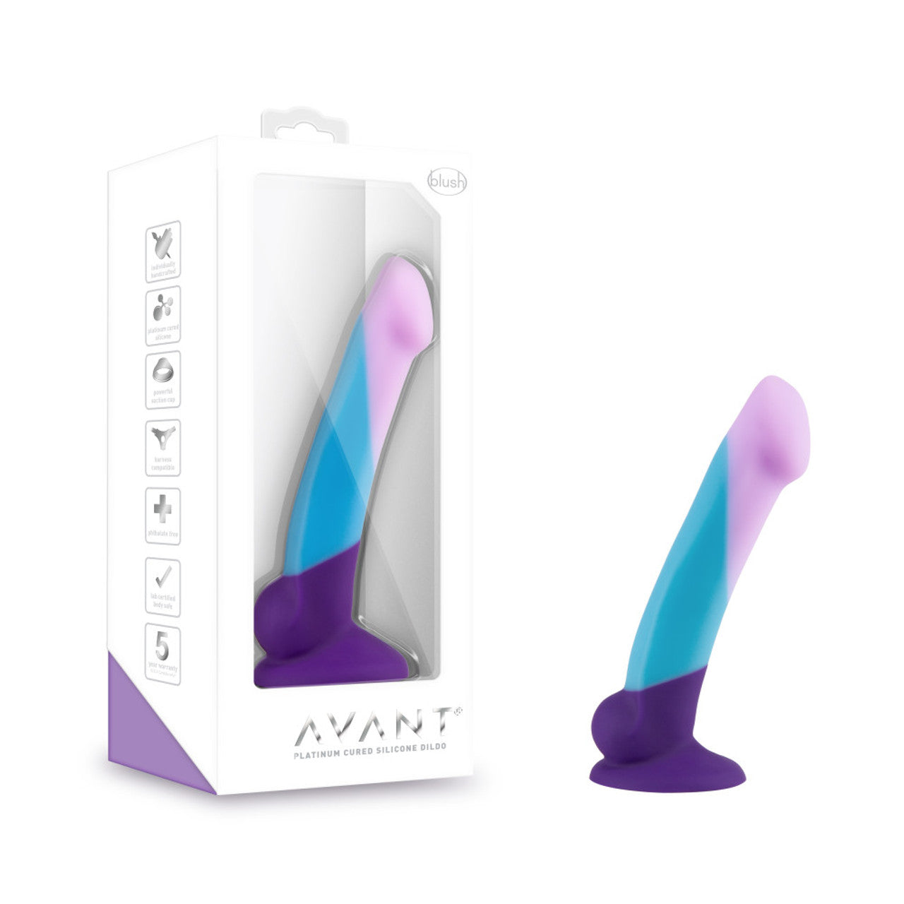 Avant D16 Purple Haze Silicone Dildo - Thorn & Feather