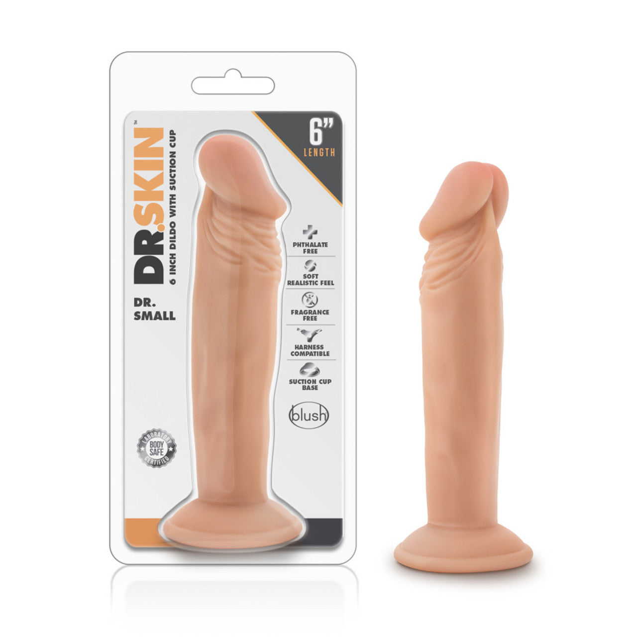Dr. Skin Dr. Small 6 Inch Dildo - Vanilla - Thorn & Feather