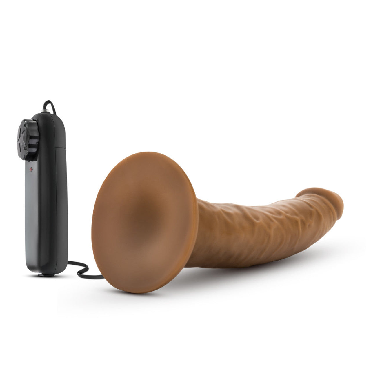Dr. Skin Dr. Dave 7 Inch Vibrating Cock with Suction Cup - Mocha - Thorn & Feather Sex Toy Canada