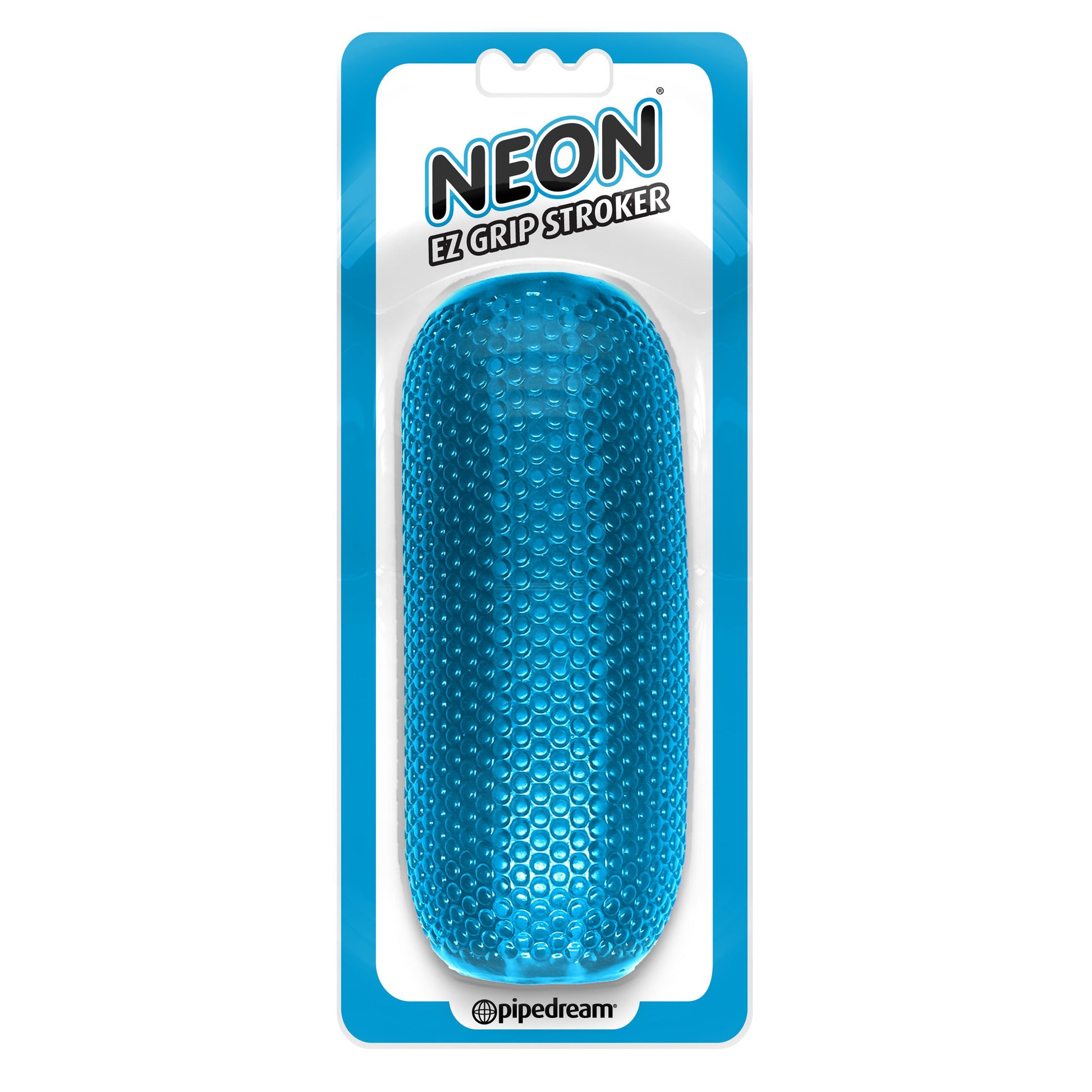 Neon EZ Grip Stroker - Blue - Thorn & Feather Sex Toy Canada