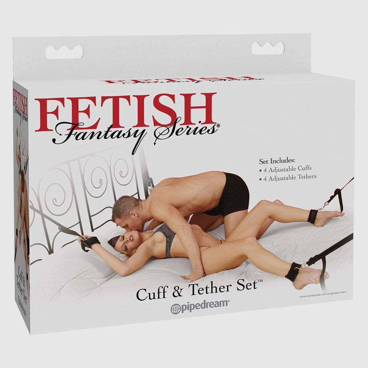 Fetish Fantasy Series Cuff & Tether Set - Black - Thorn & Feather Sex Toy Canada