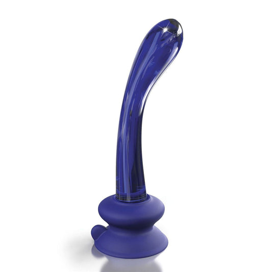 Icicles No. 89 Blue Glass Suction Cup Dildo - Thorn & Feather