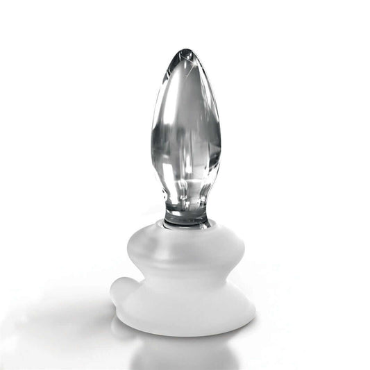 Icicles No. 91 Clear Glass Suction Cup Butt Plug - Thorn & Feather Sex Toy Canada