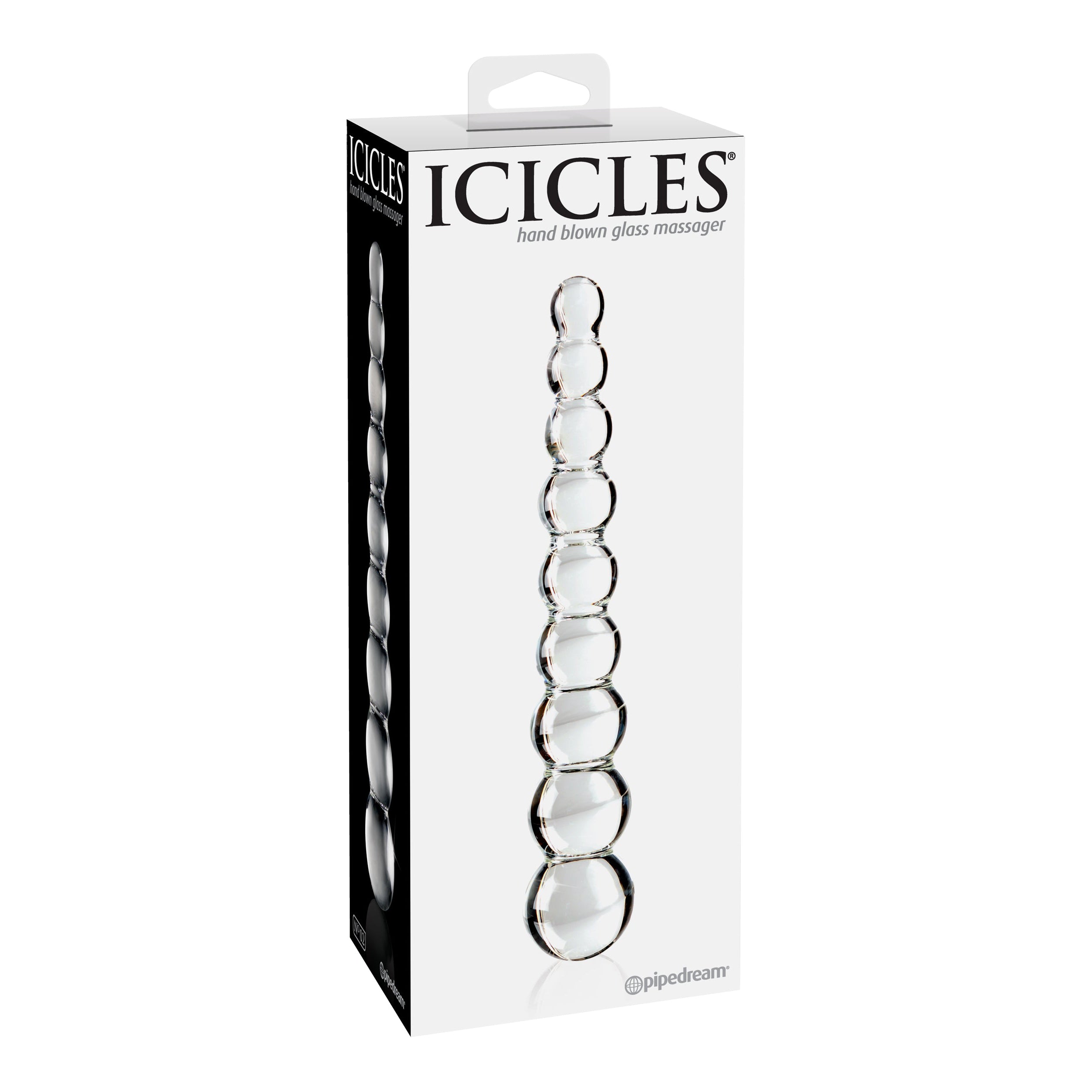 Icicles No. 2 Hand Glass Massager Dildo - Thorn & Feather