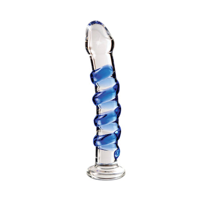 Icicles No. 5 Twister Swirl Glass Dong - Thorn & Feather