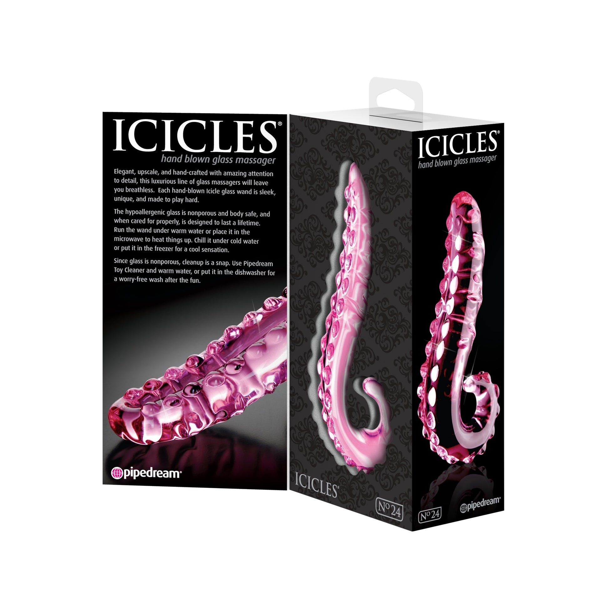 Icicles No. 24 Tentacle Glass Dildo - Thorn & Feather