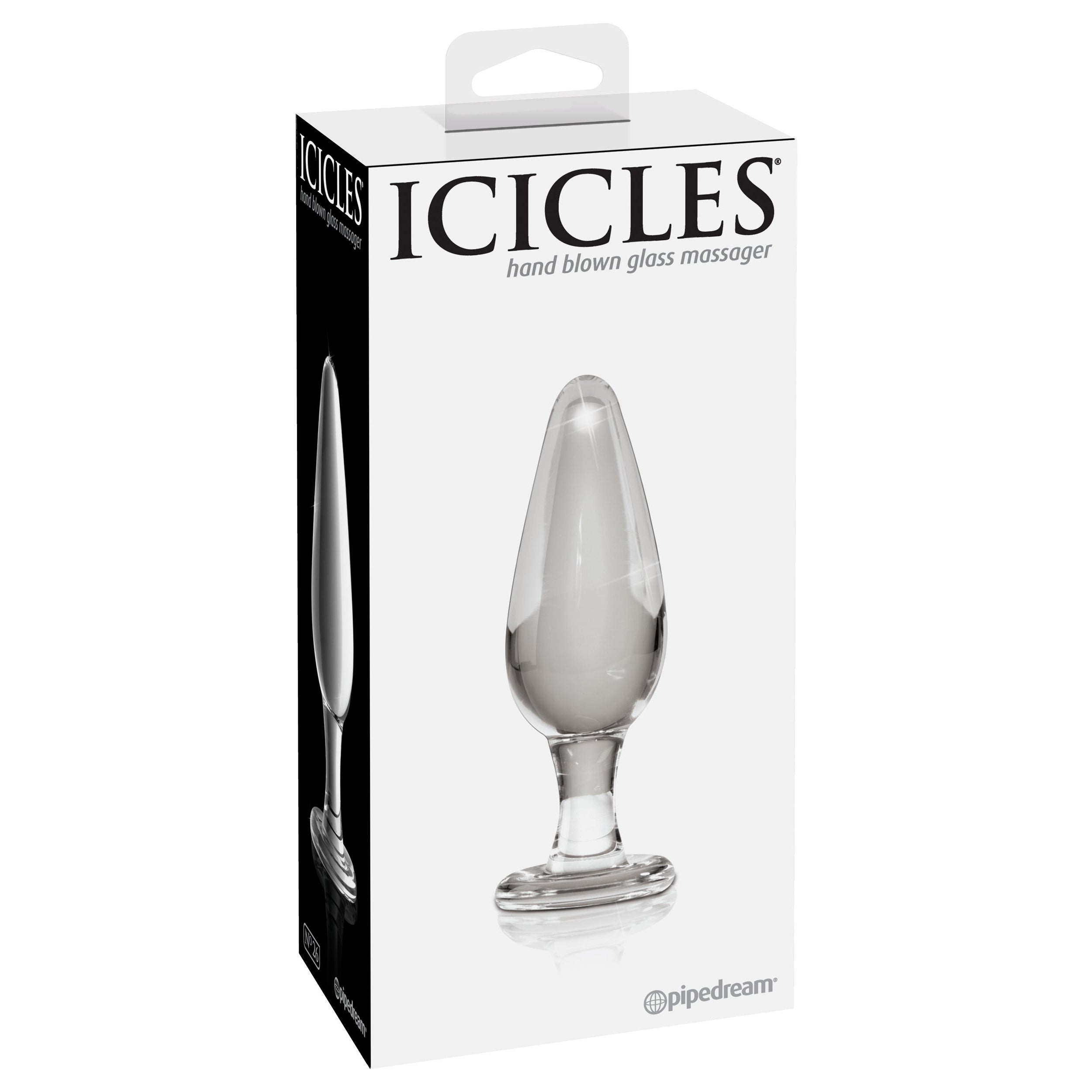 Icicles No. 26 Clear Glass Butt Plug - Thorn & Feather