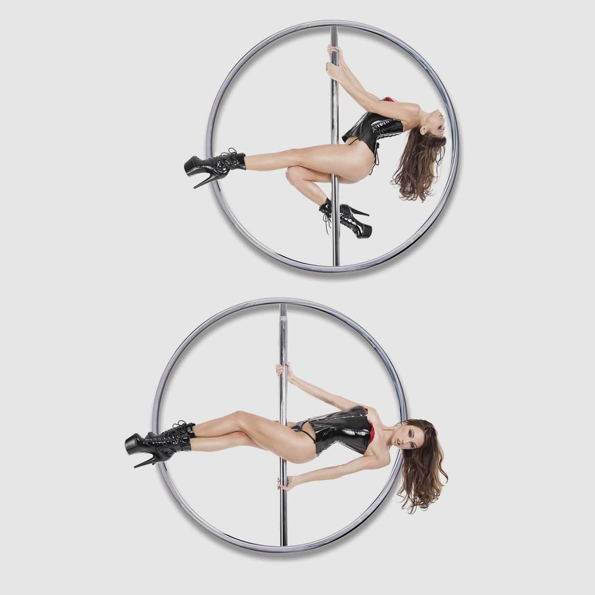Fetish Fantasy Series Fantasy Dance Pole - Silver - Thorn & Feather