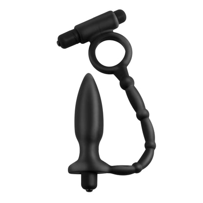 Anal Fantasy Collection Ass-Kicker with Cockring - Black - Thorn & Feather