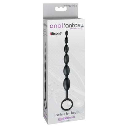 Anal Fantasy Collection First-Time Fun Beads - Black - Thorn & Feather