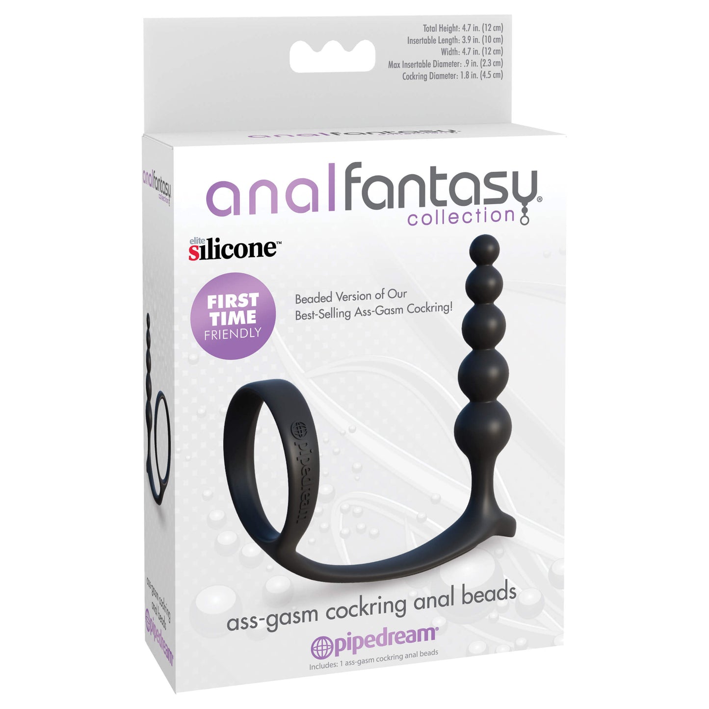 Anal Fantasy Collection Ass-gasm Cockring Anal Beads - Thorn & Feather