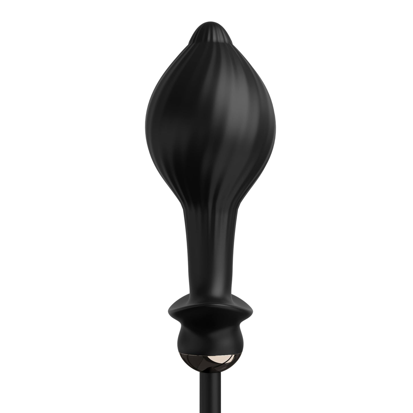 Anal Fantasy Elite Auto-Throb Inflatable Vibrating Plug - Black - Thorn & Feather