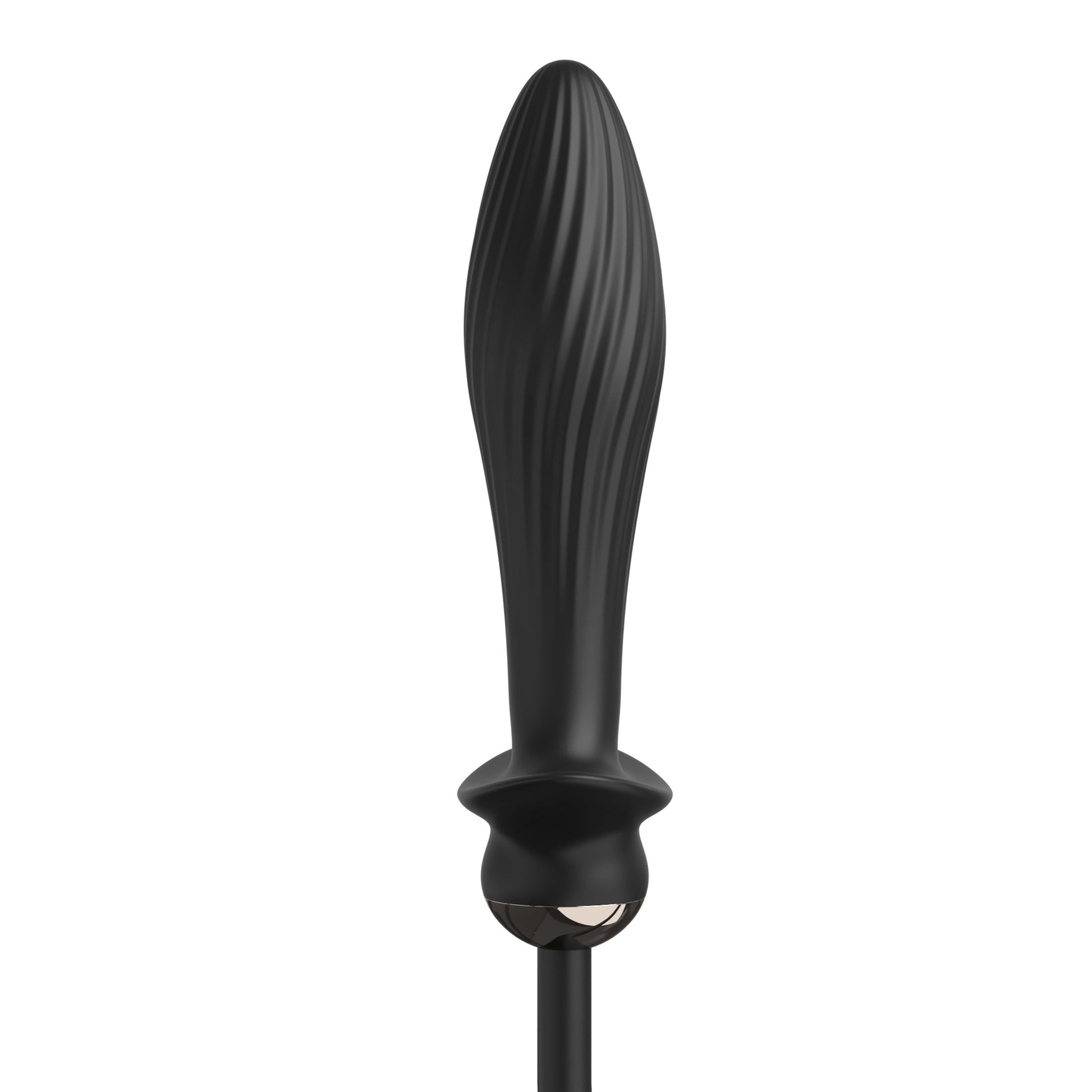 Anal Fantasy Elite Auto-Throb Inflatable Vibrating Plug - Black - Thorn & Feather
