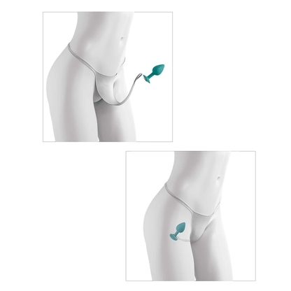 Hookup Panties Crotchless Secret Gem - S-L, White - Thorn & Feather