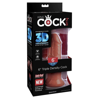 King Cock Plus 6" Triple Density Cock - Brown - Thorn & Feather