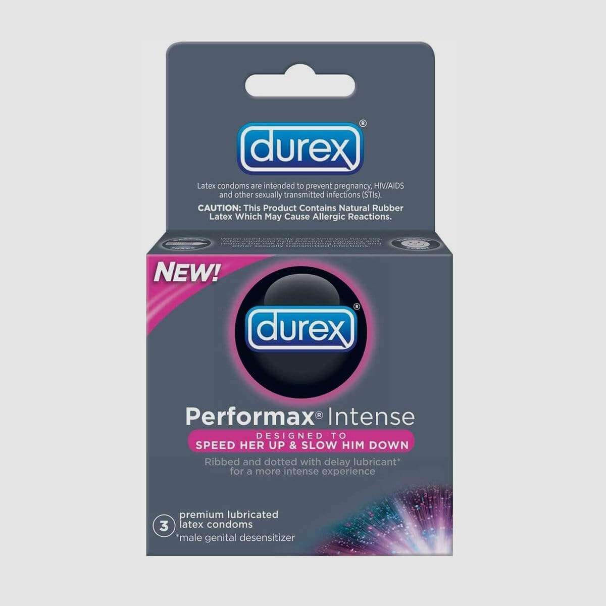 Performax Intense Condoms - 3 Pack - Thorn & Feather