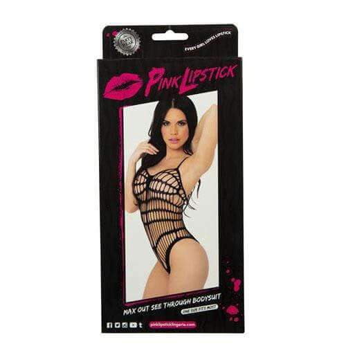 Max Out See Through Bodysuit - Black, One Size - Thorn & Feather