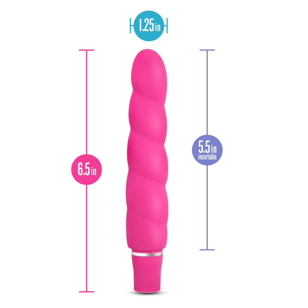 Luxe Anastasia Multispeed Silicone Vibrator - Pink - Thorn & Feather
