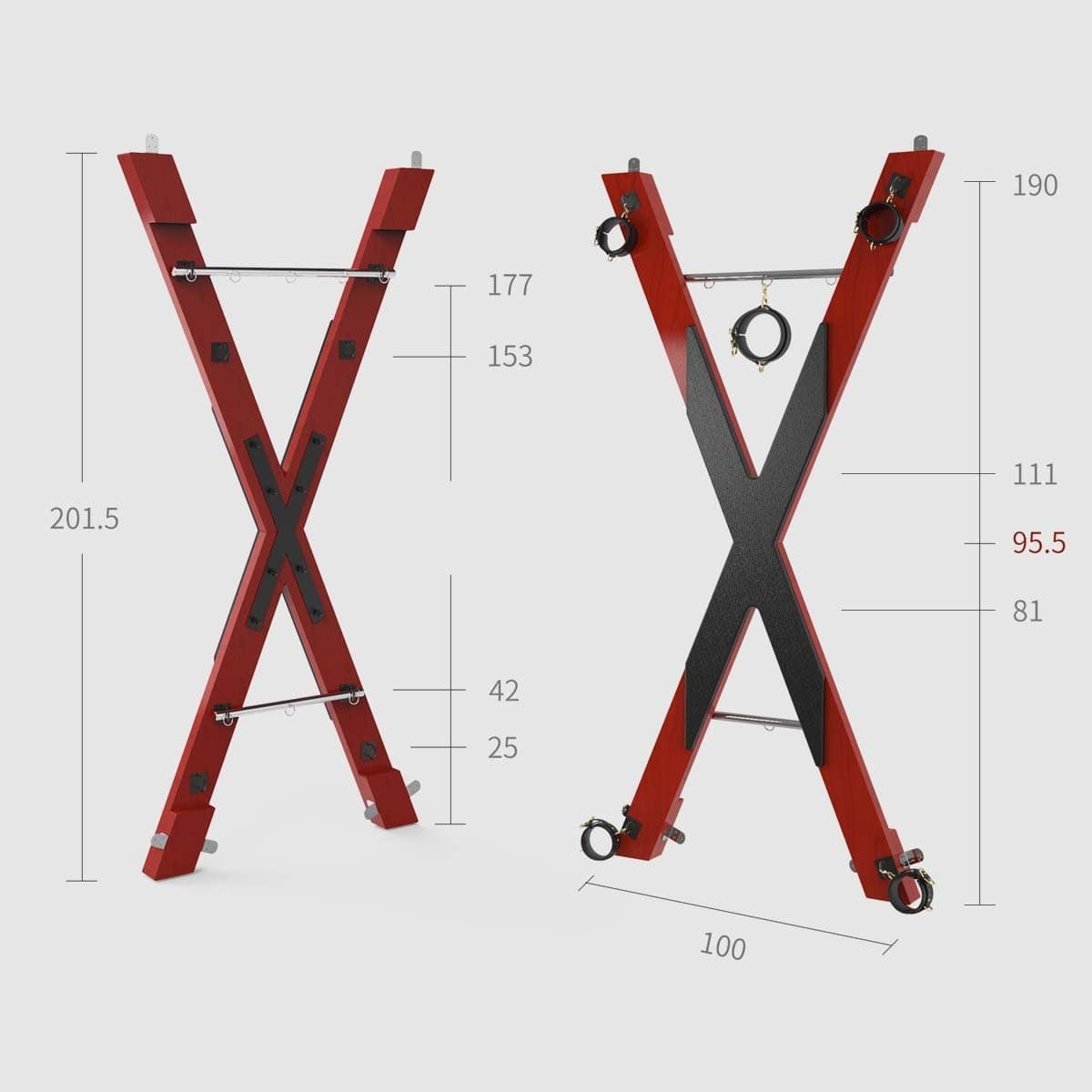 Portable St. Andrew’s cross - Thorn & Feather