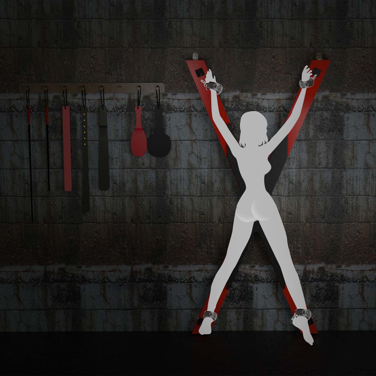 Portable St. Andrew’s cross - Thorn & Feather