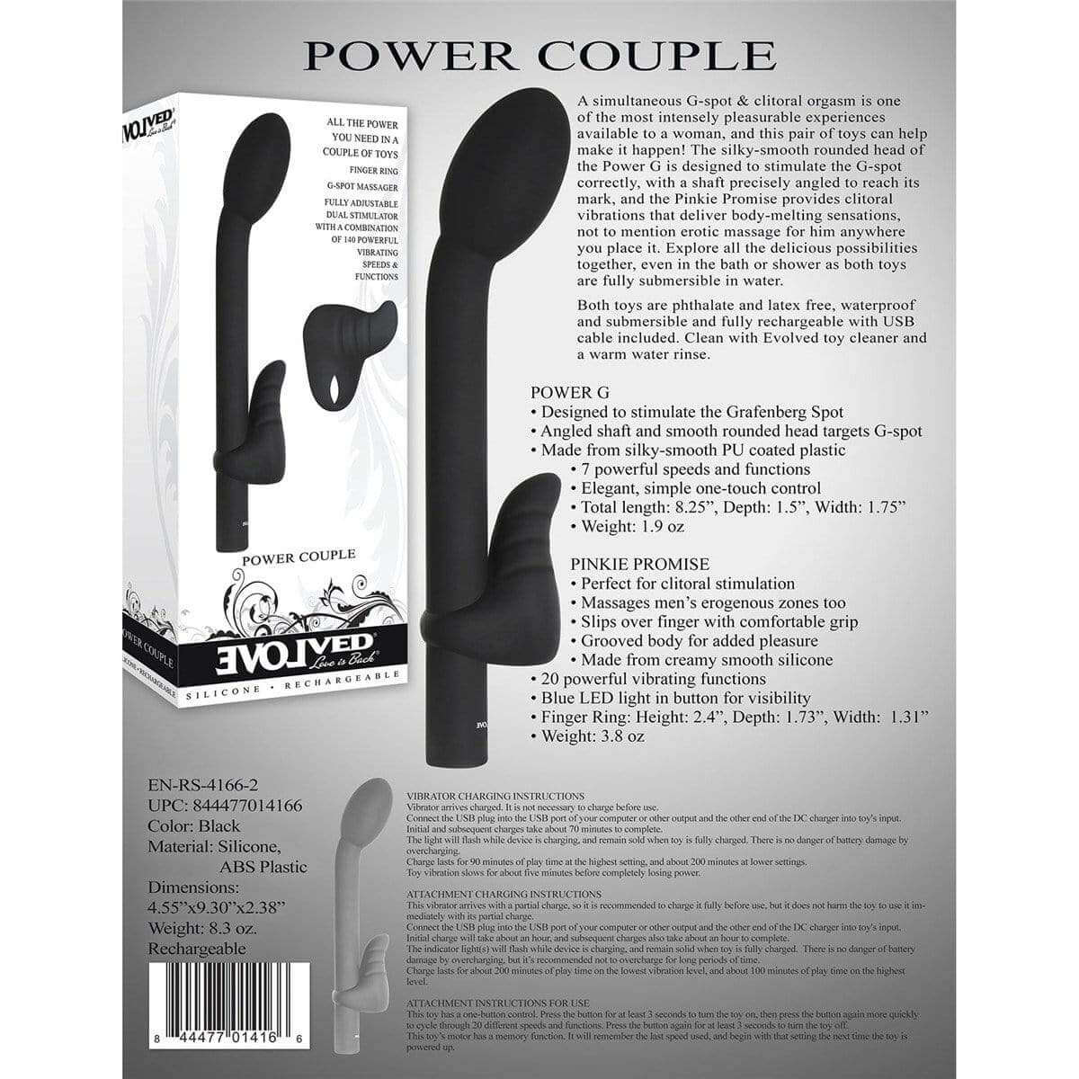 Power Couple G-spot & Clit Stimulator - Thorn & Feather