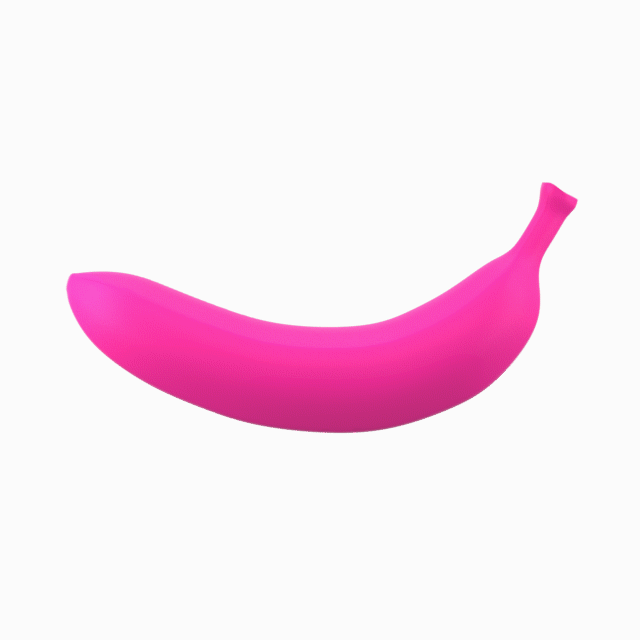 Oh Oui Banana Vibrating Dildo In Banana Bag - Danger Pink - Thorn & Feather