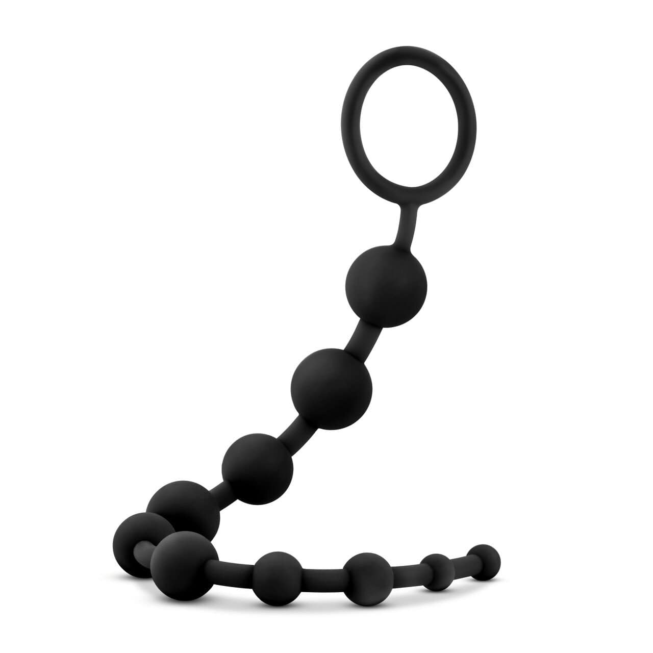 Silicone 10 Anal Beads - Black - Thorn & Feather
