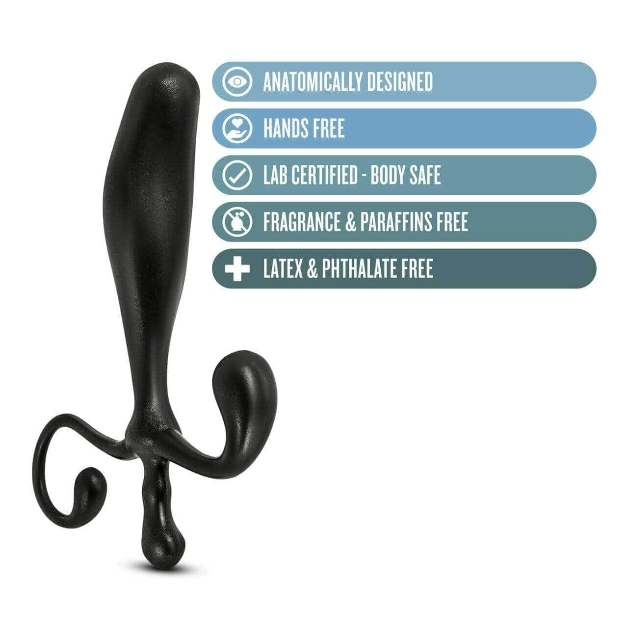 Anal Adventures Prostate Stimulator - Black - Thorn & Feather Sex Toy Canada