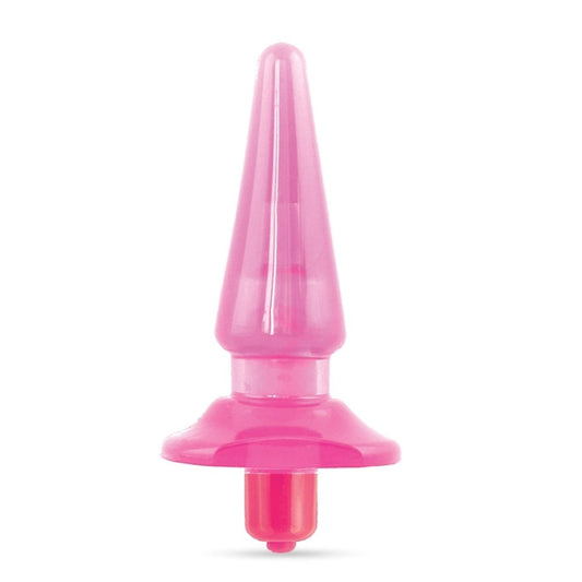 B Yours Basic Vibrating Anal Plug - Pink - Thorn & Feather Sex Toy Canada