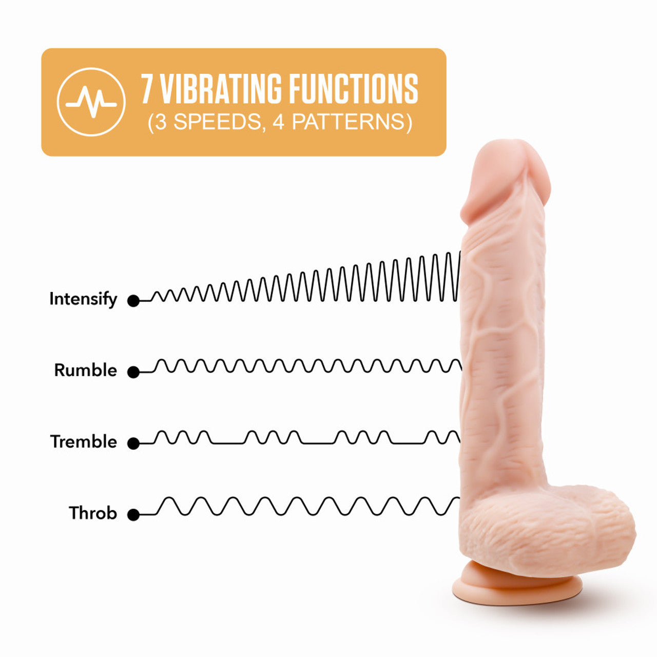 Dr. Ethan 8.5 Inch Gyrating Dildo - Beige - Thorn & Feather