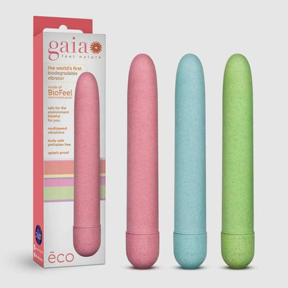 Gaia Eco Biadegradable Vibrator - Green - Thorn & Feather