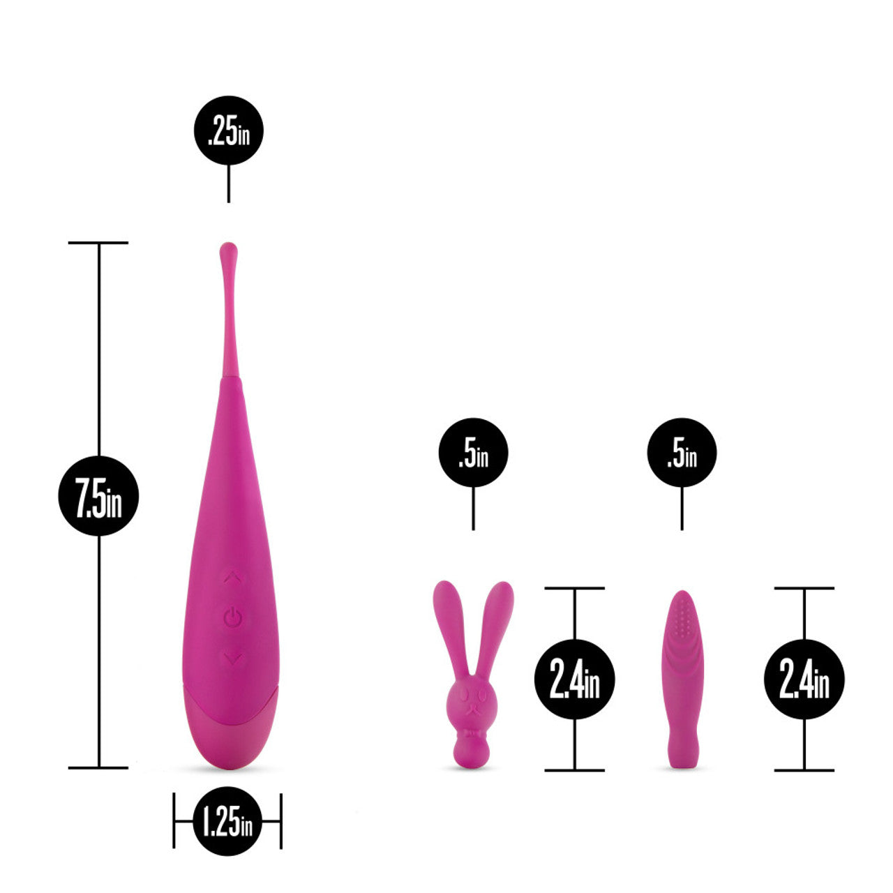 Noje Quiver Oscilating External Vibrator - Lily - Thorn & Feather Sex Toy Canada