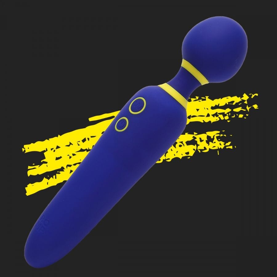 Romp Flip Wand Massager - Blue - Thorn & Feather Sex Toy Canada