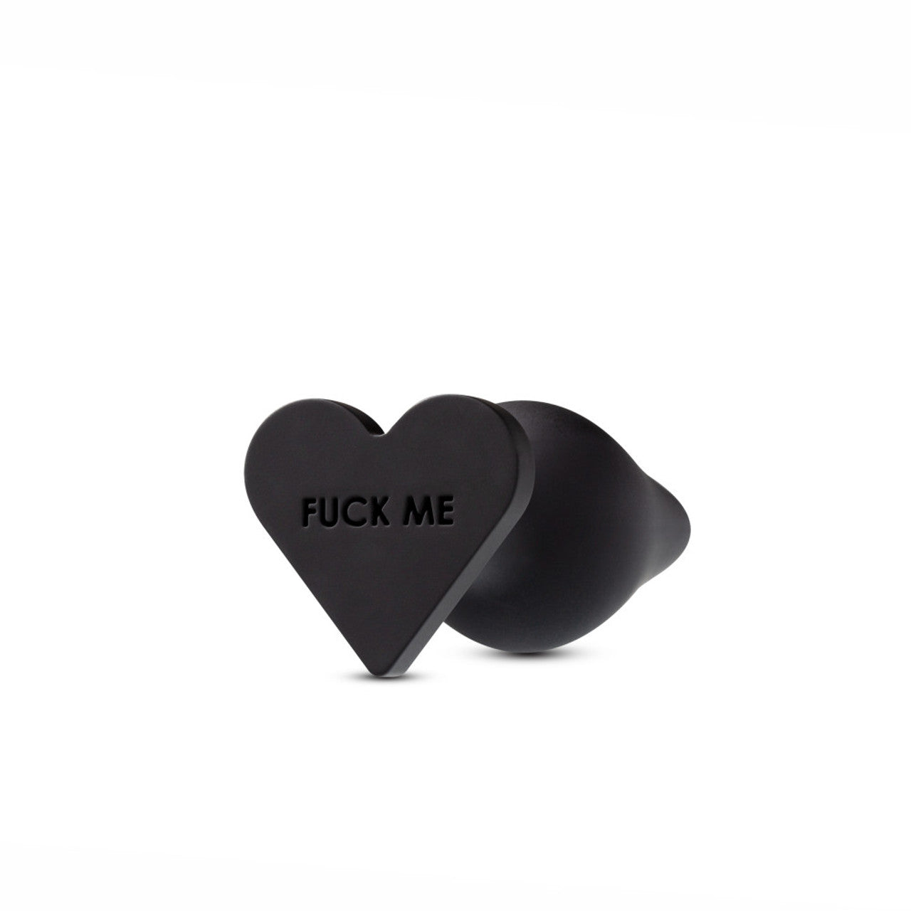 Temptasia Fuck Me Heart Shaped Butt Plug - Black - Thorn & Feather Sex Toy Canada