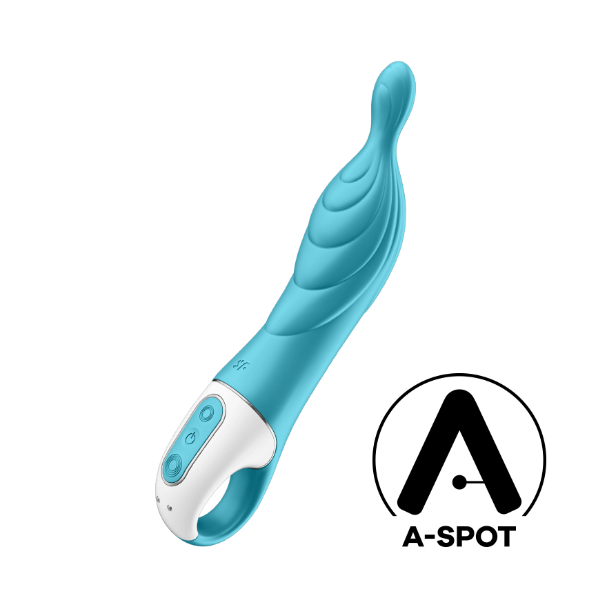 Satisfyer A-Mazing 2 A-Spot Vibrator - Turquoise - Thorn & Feather Sex Toy Canada