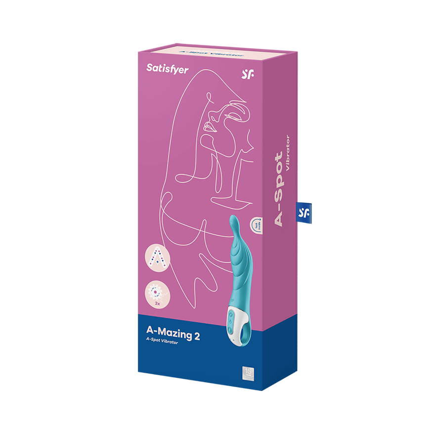 Satisfyer A-Mazing 2 A-Spot Vibrator - Turquoise - Thorn & Feather