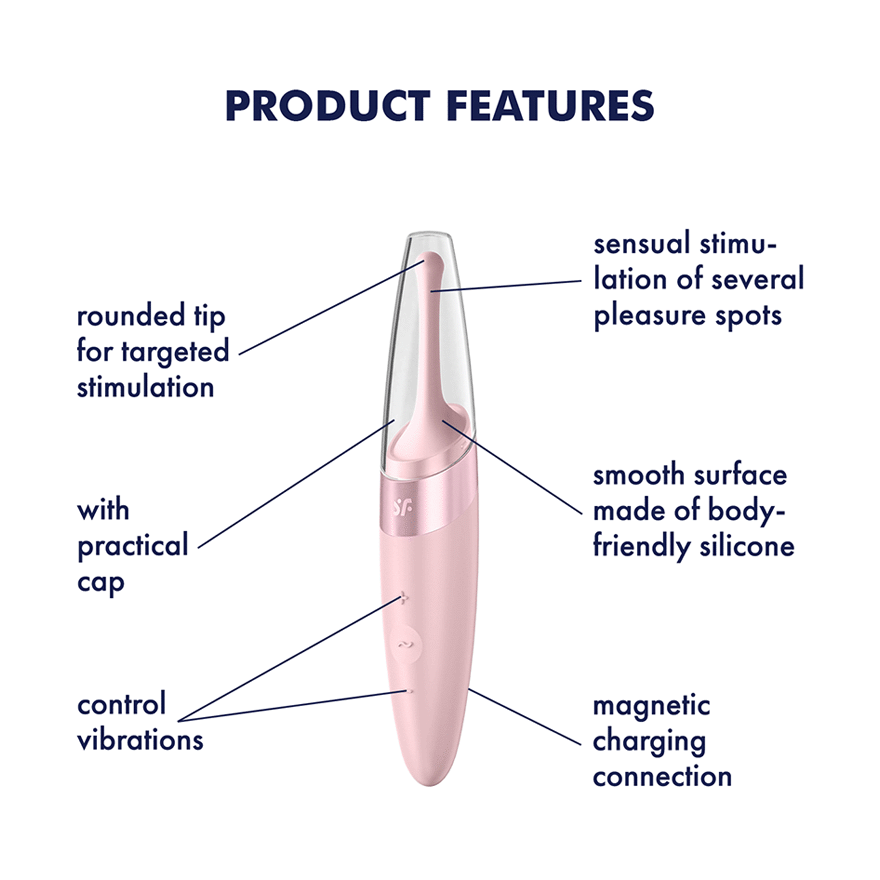 Satisfyer Twirling Delight Clit & Nipple Stimulator - Thorn & Feather