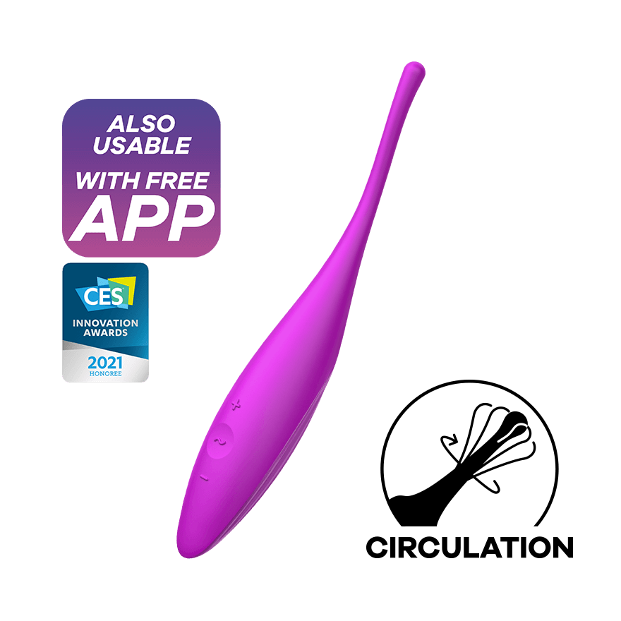 Satisfyer Twirling Joy Clit & Nipple Stimulator - Thorn & Feather Sex Toy Canada