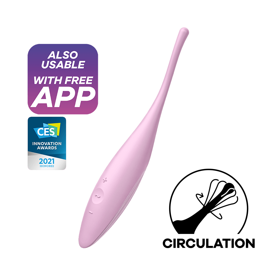 Satisfyer Twirling Joy Clit & Nipple Stimulator - Thorn & Feather Sex Toy Canada
