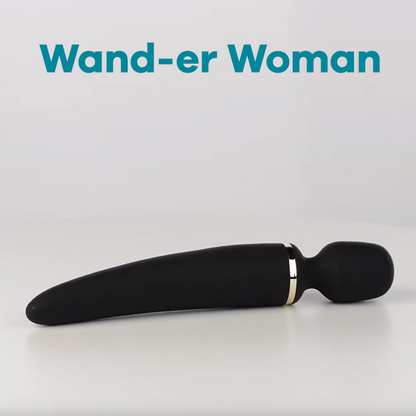 Satisfyer Wand-er Woman XXL - Black, Gold - Thorn & Feather