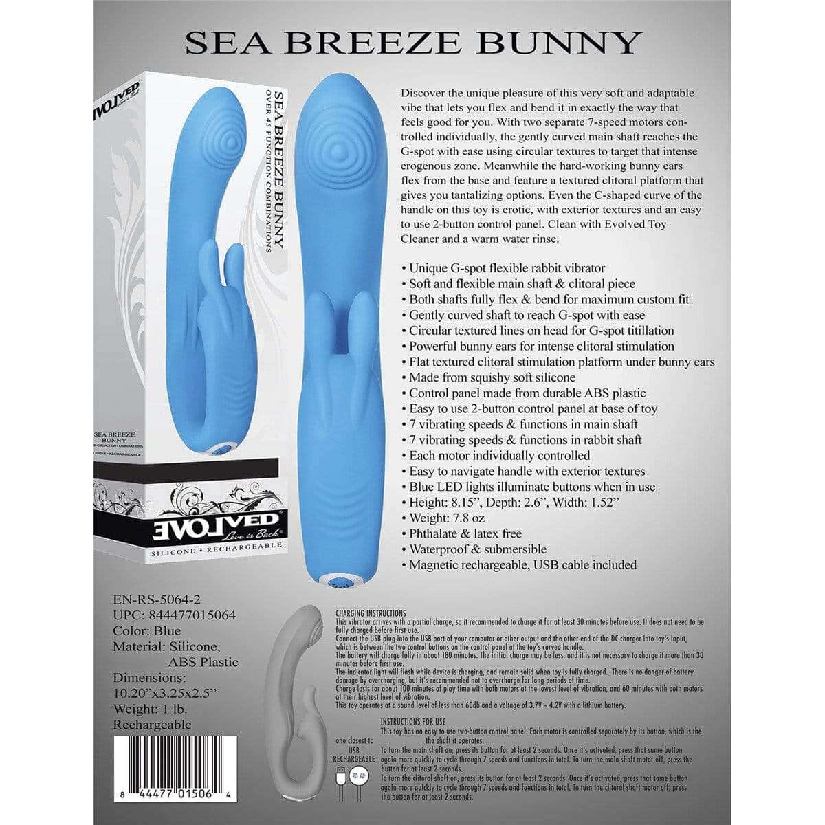 Sea Breeze Bunny - Blue - Thorn & Feather