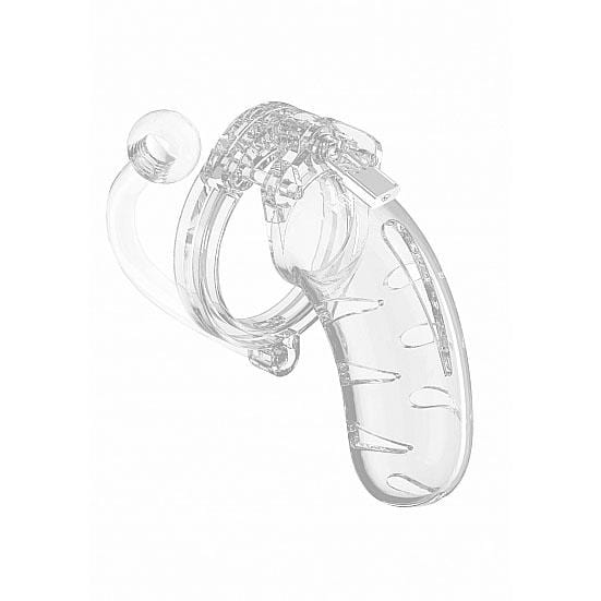 Mancage Model 11 Chastity 4.5 Inch Cage with Plug - Thorn & Feather Sex Toy Canada