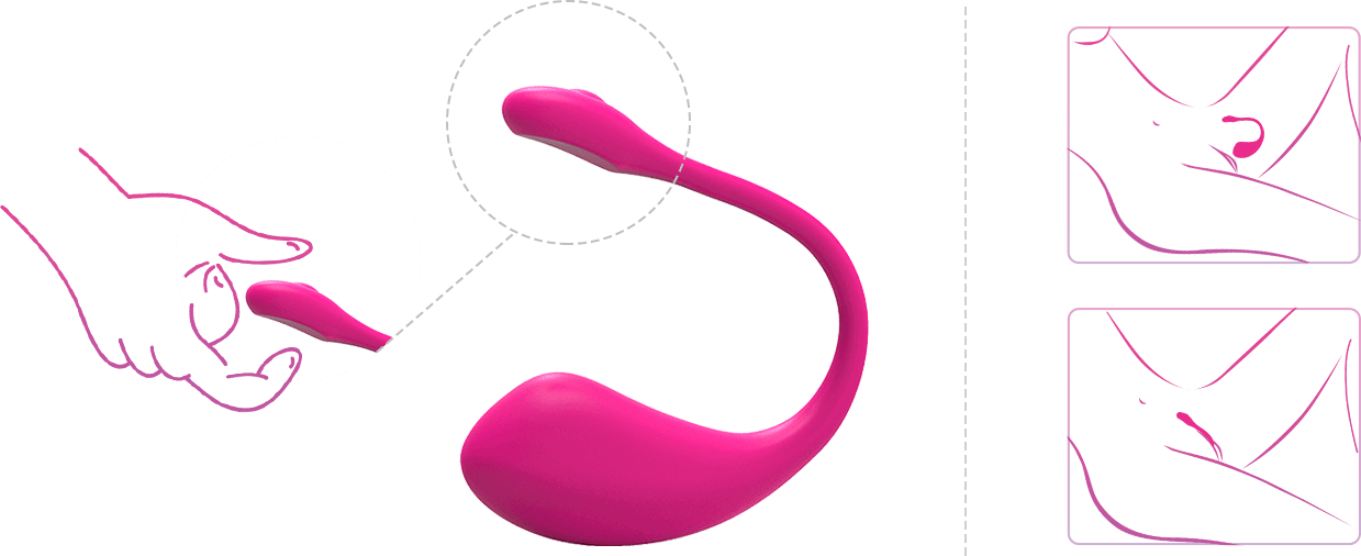 Lovense Lush 2 Bluetooth Wearable Vibrator - Pink - Thorn & Feather