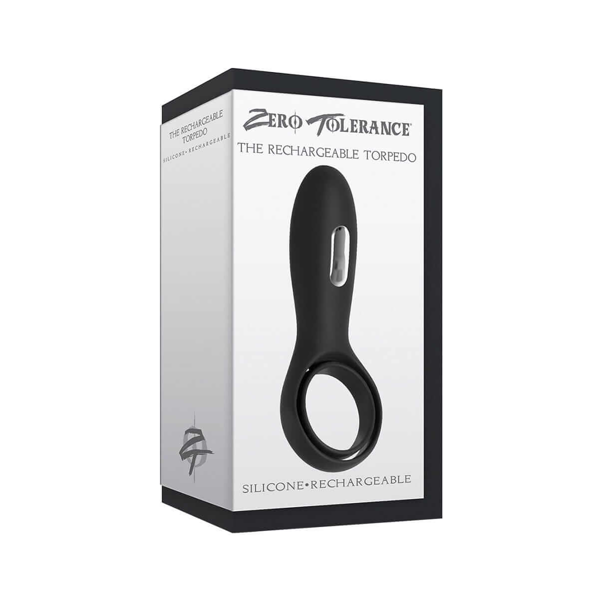 Torpedo Rechargeable Cock Ring - Black - Thorn & Feather Sex Toy Canada