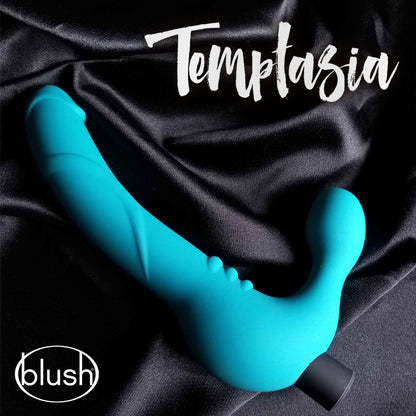 Luna Strapless Silicone Dildo - Teal - Thorn & Feather